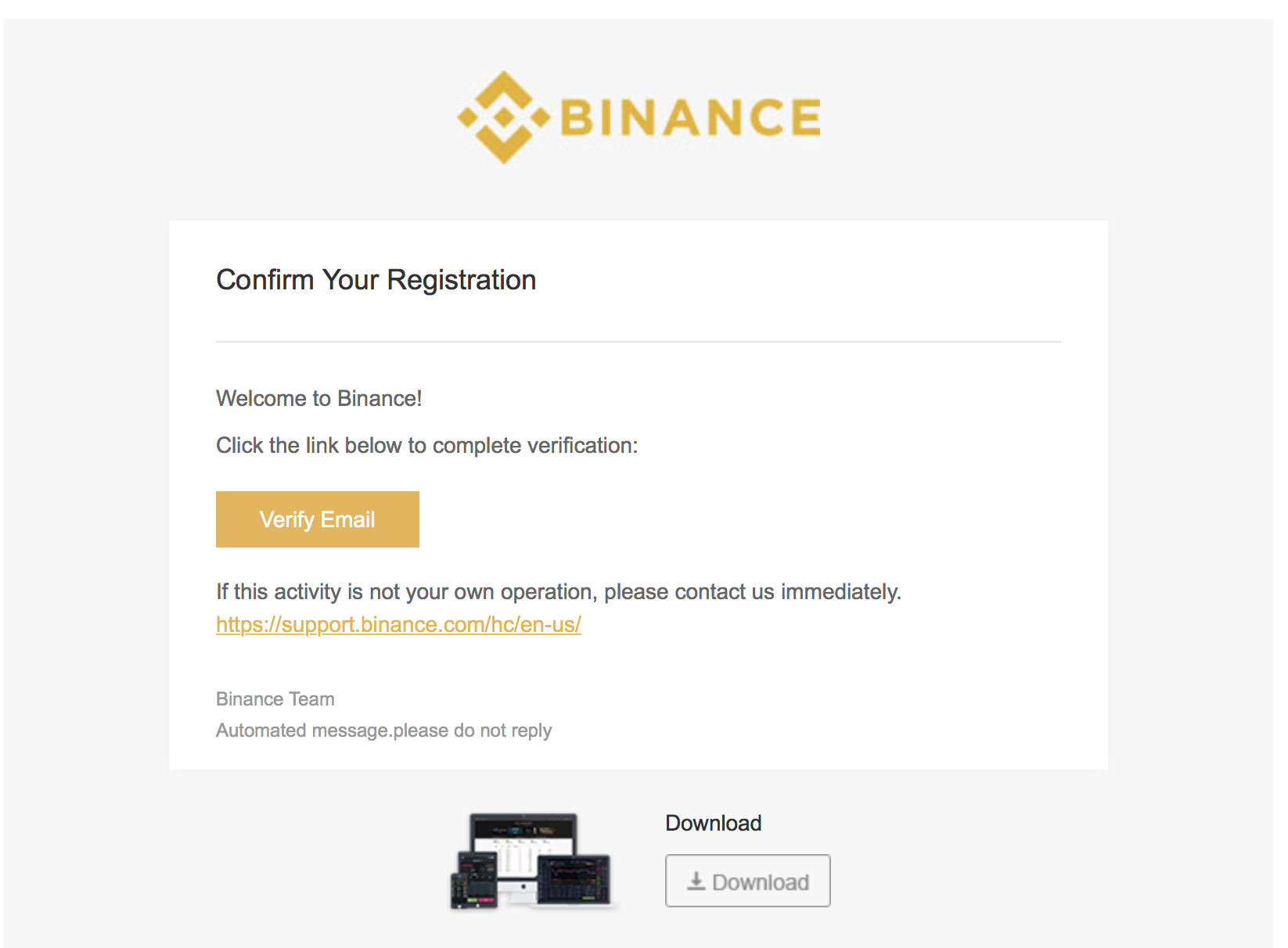 binance crypto exchange login